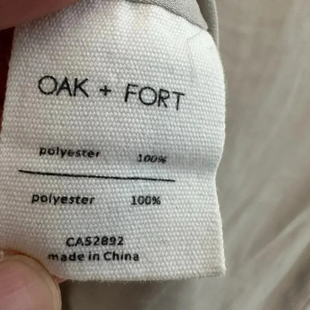 Oak + Fort Sleeveless Long Tank Top Grey Women's Medium - Picture 8 of 10